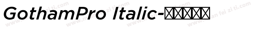 GothamPro Italic字体转换